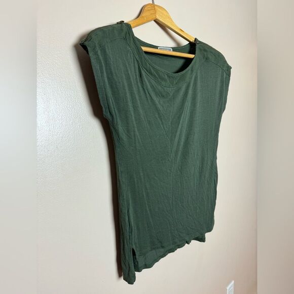 SALE! Green Pleione Casual Zipper Top Size S EUC - Picture 3 of 6